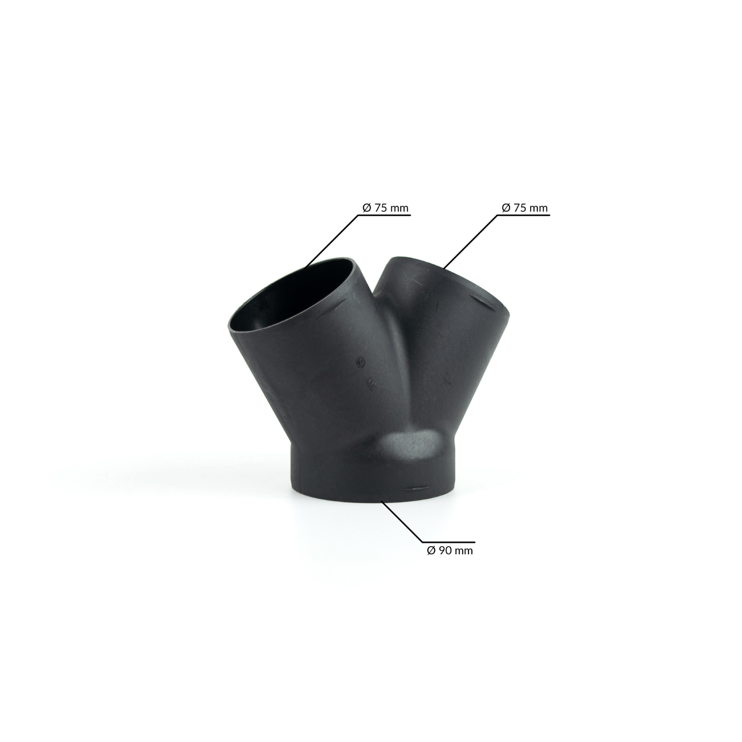 Autoterm, Warmluftrohr Y-Stück 60°