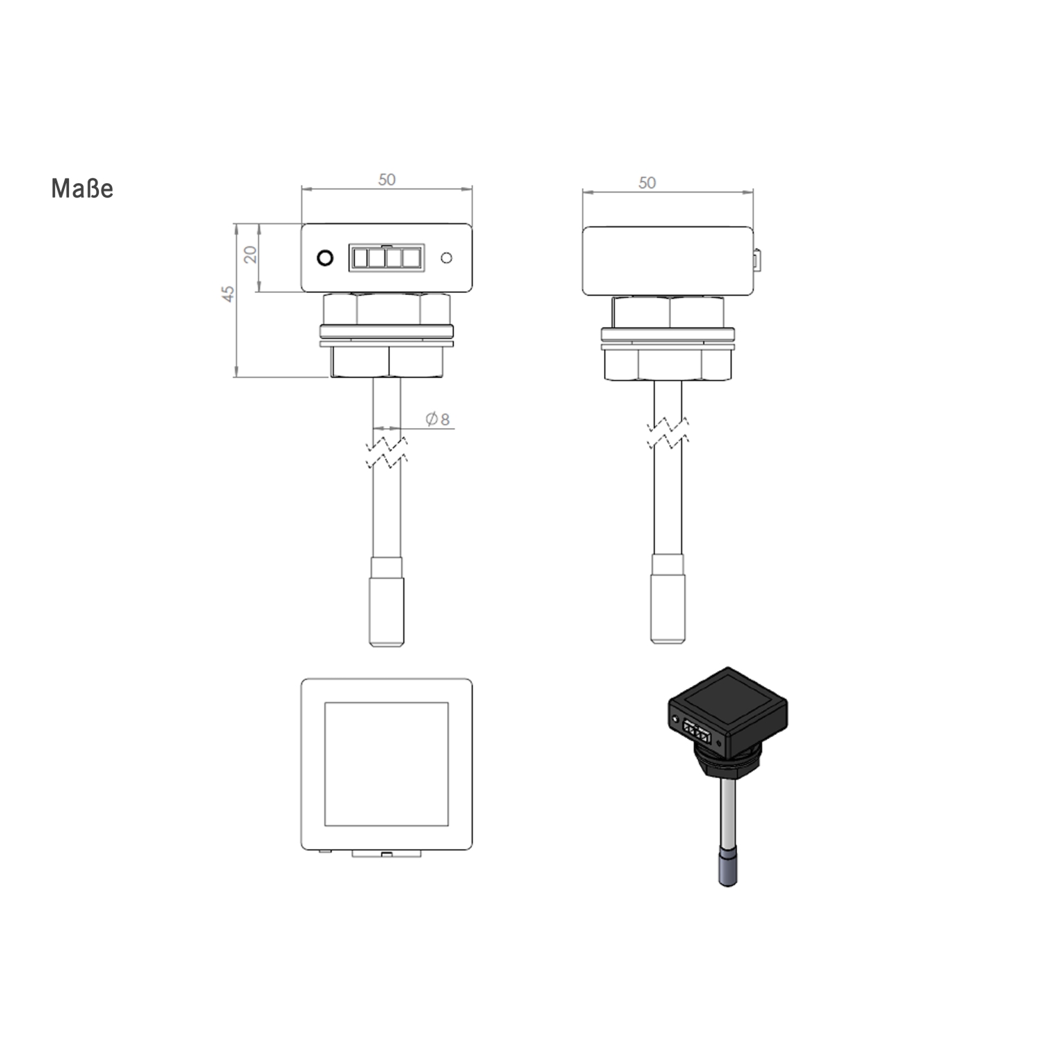 SuperSense Einspeiseadapter, Anschlusskabel für Stromversorgung