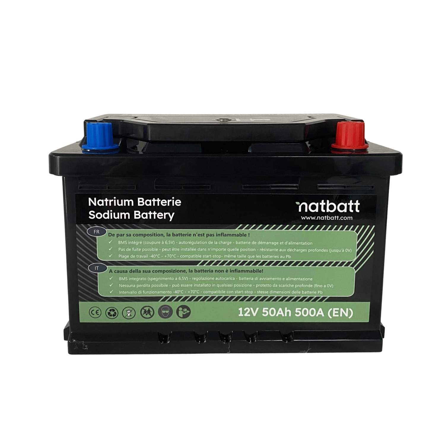 Natrium Batterie 50Ah