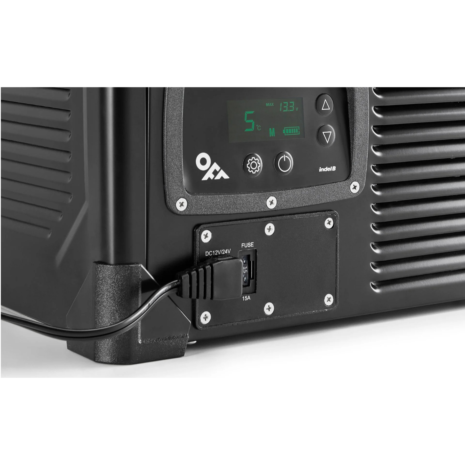 Kompressorkühlbox TB60 Steel, Black-OFF by IndelB