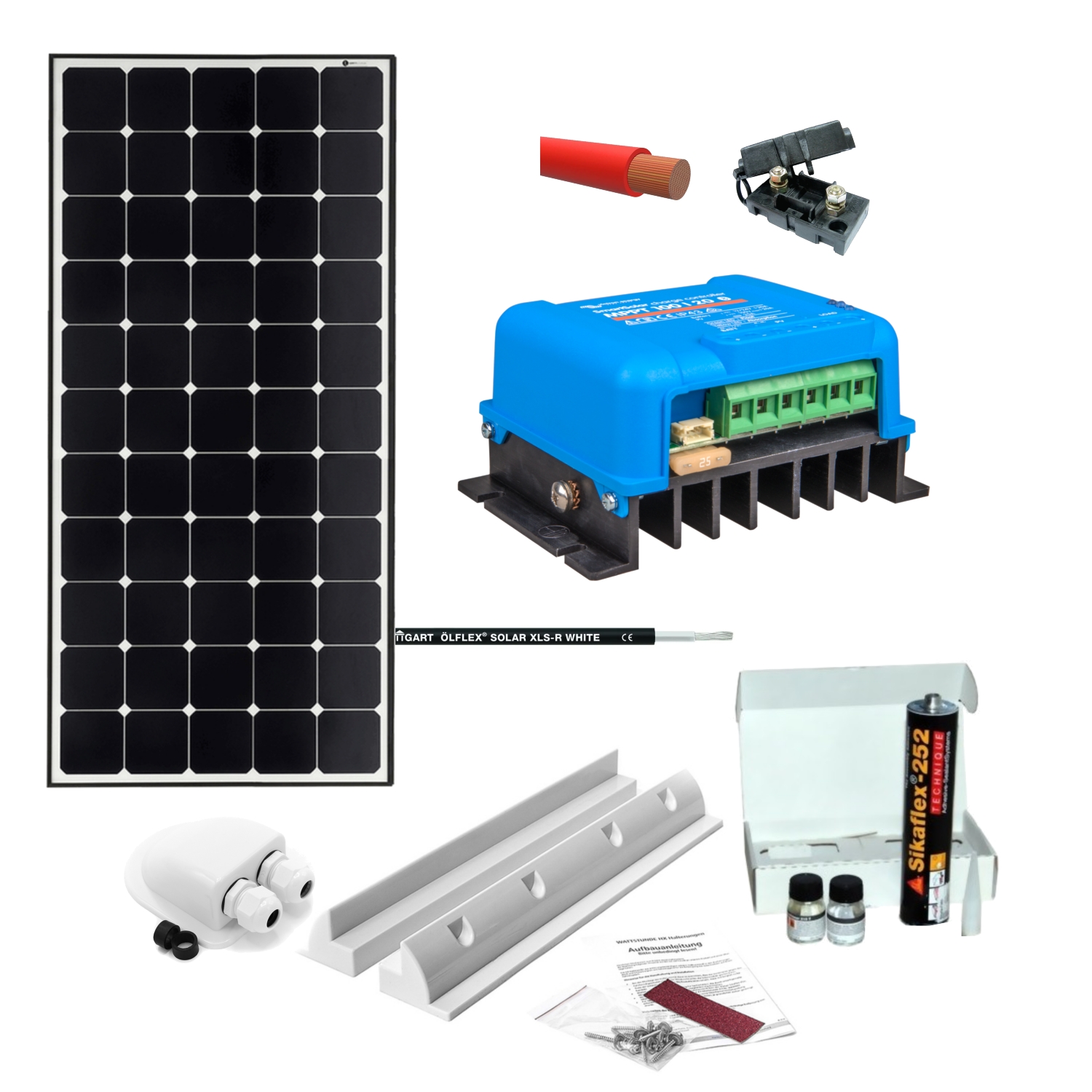 Solaranlage Komplettset 210W Sunpower-Modul