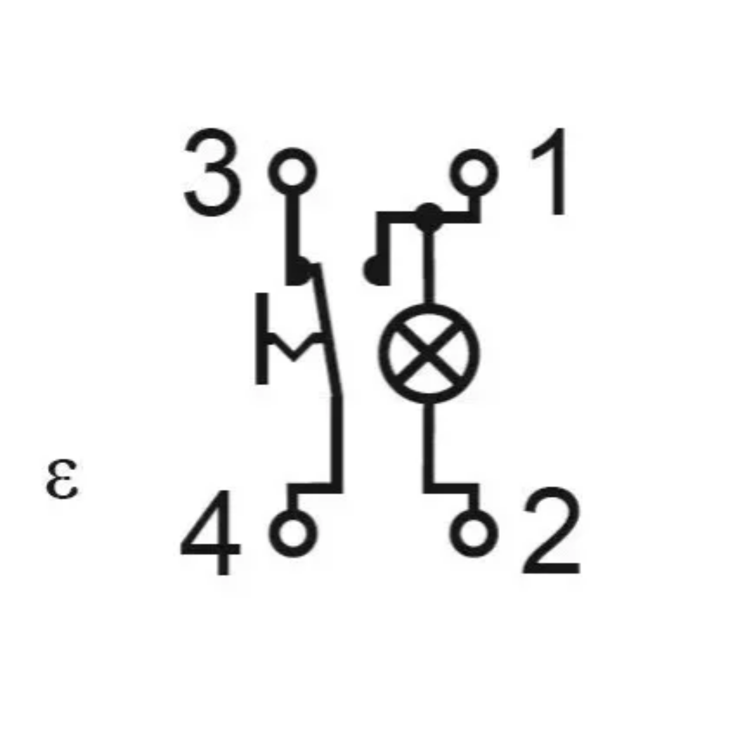 Inprojal Schalterelement, 1 Wechsler mit Kontrolleuchte 230V