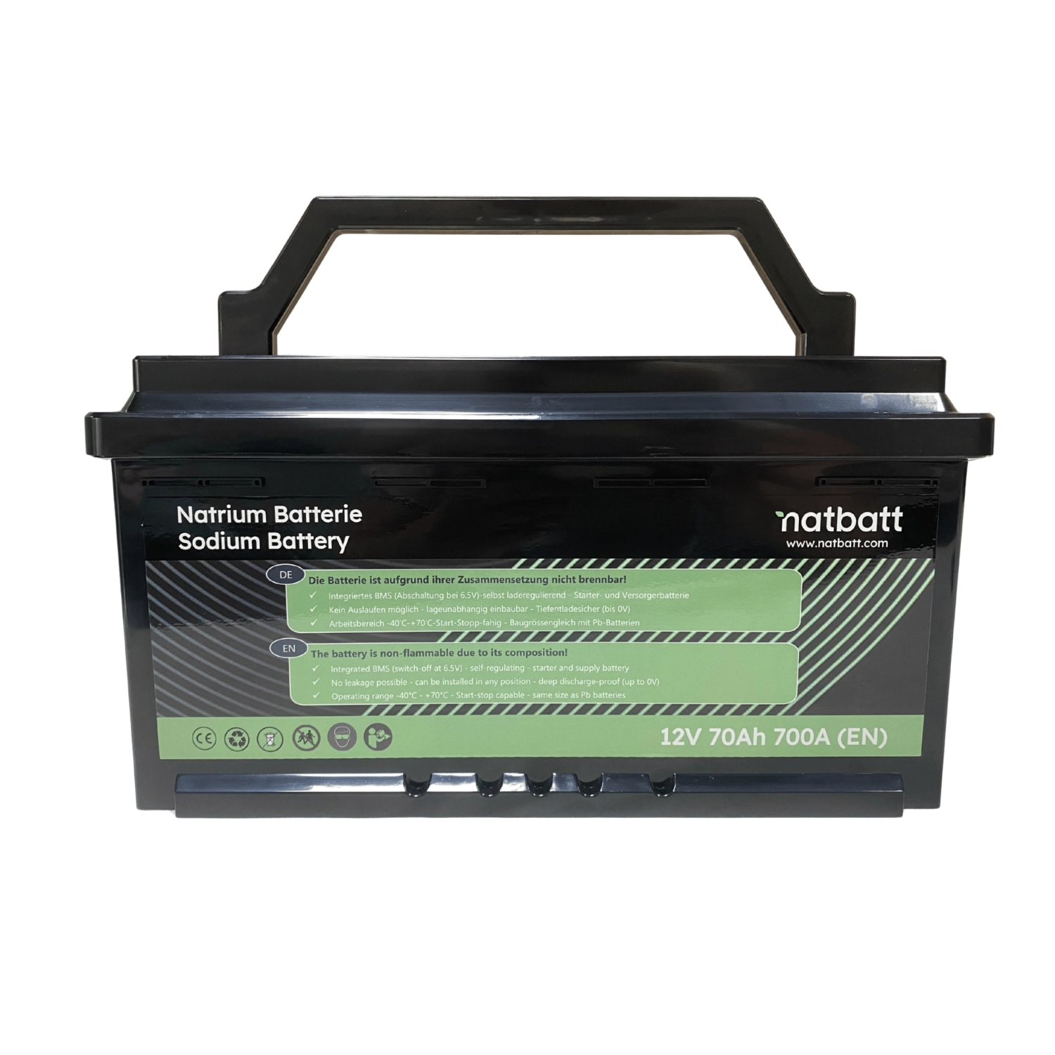 Natrium Batterie 70Ah