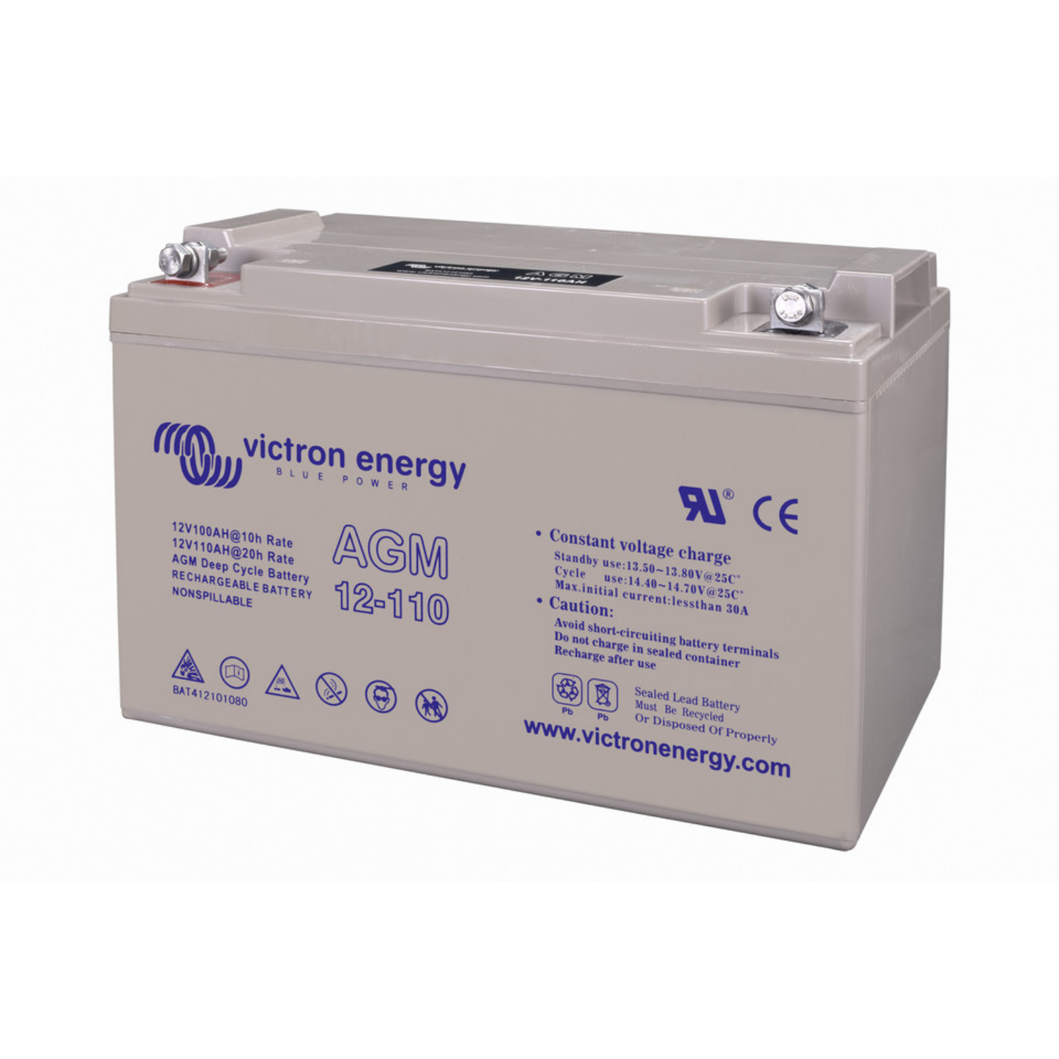 Victron Energy, 12V/110Ah AGM Deep Cycle Batterie
