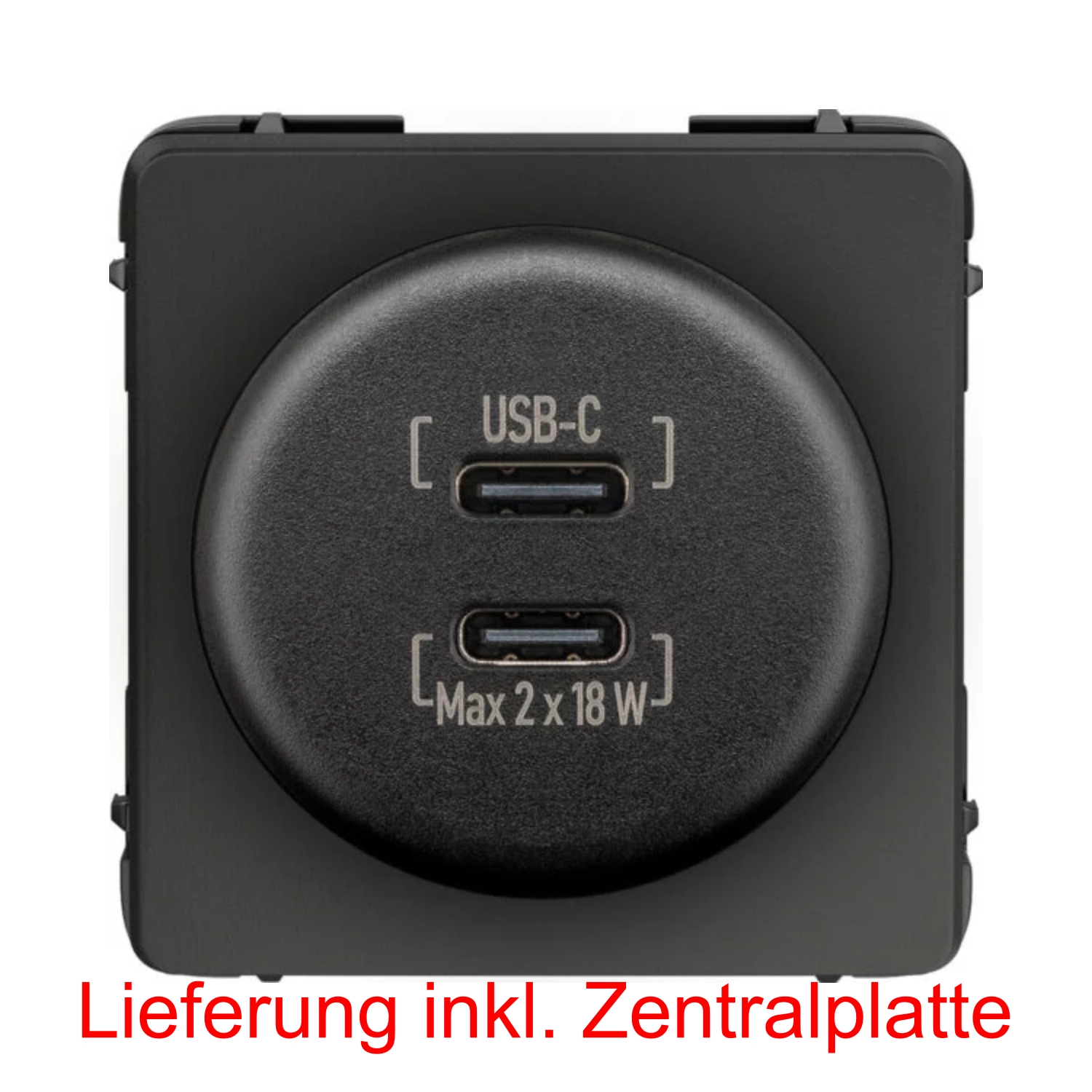 Inprojal USB-Lader 12-24V, 2x USB-C QuickCharge/ PD 2x18W