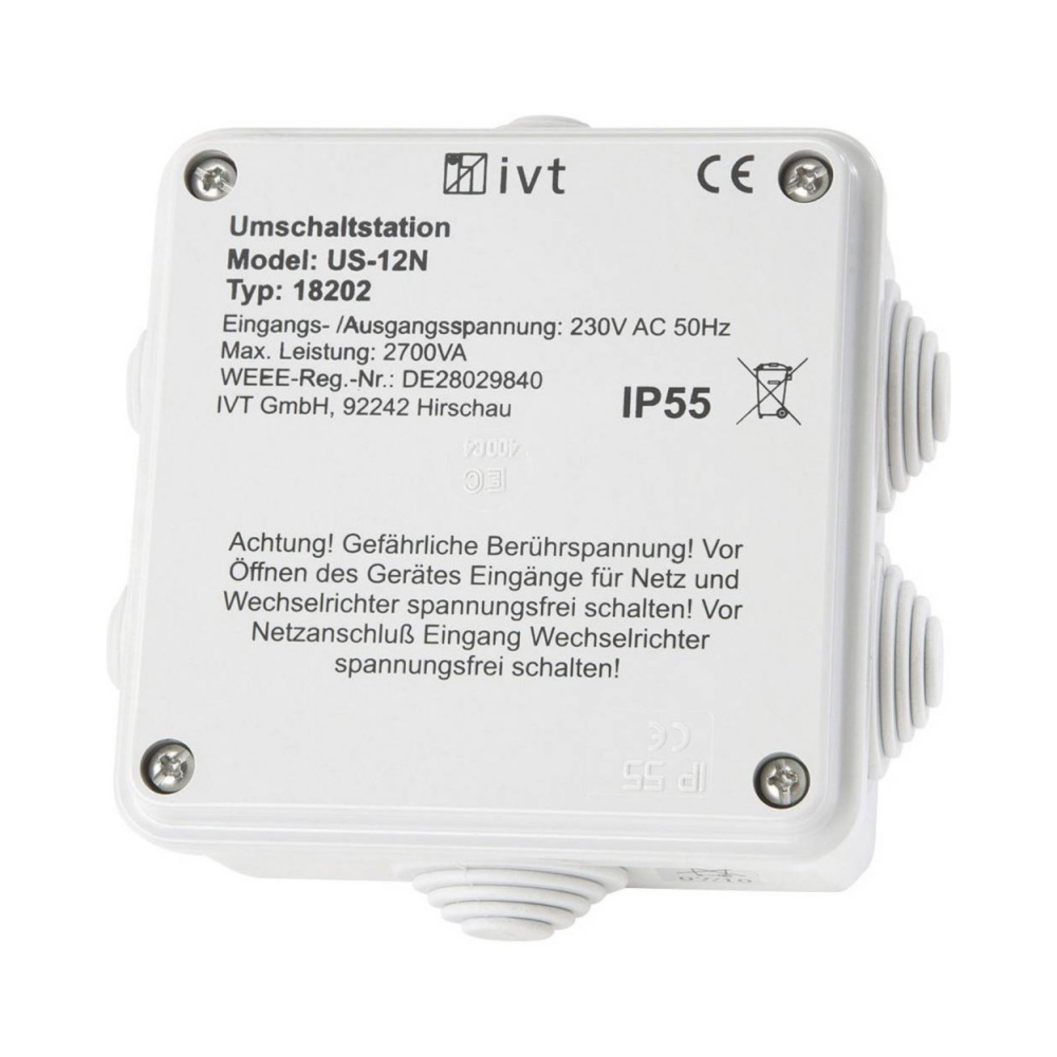 IVT Netzumschalter US-12N, 12A