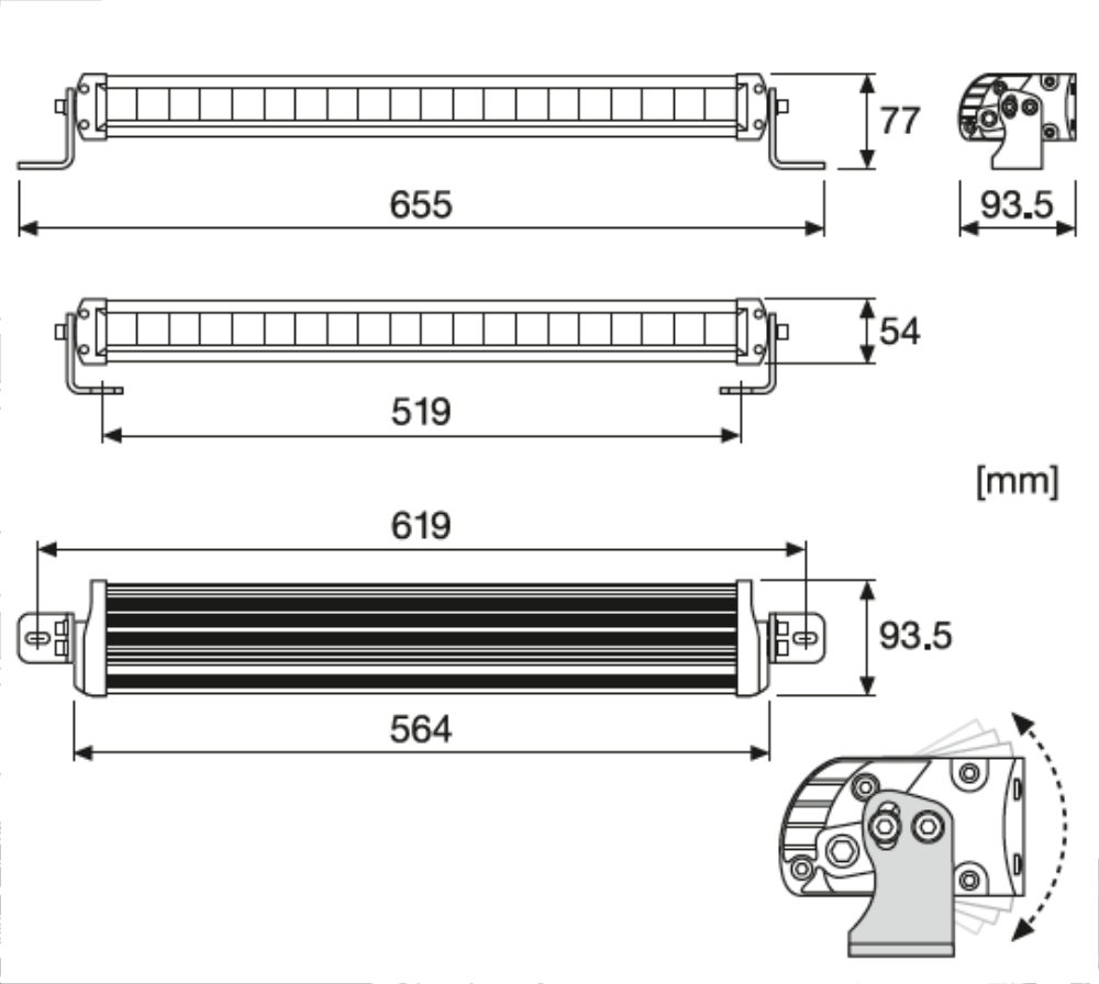Lightbar Osram LEDriving FX-500-CB