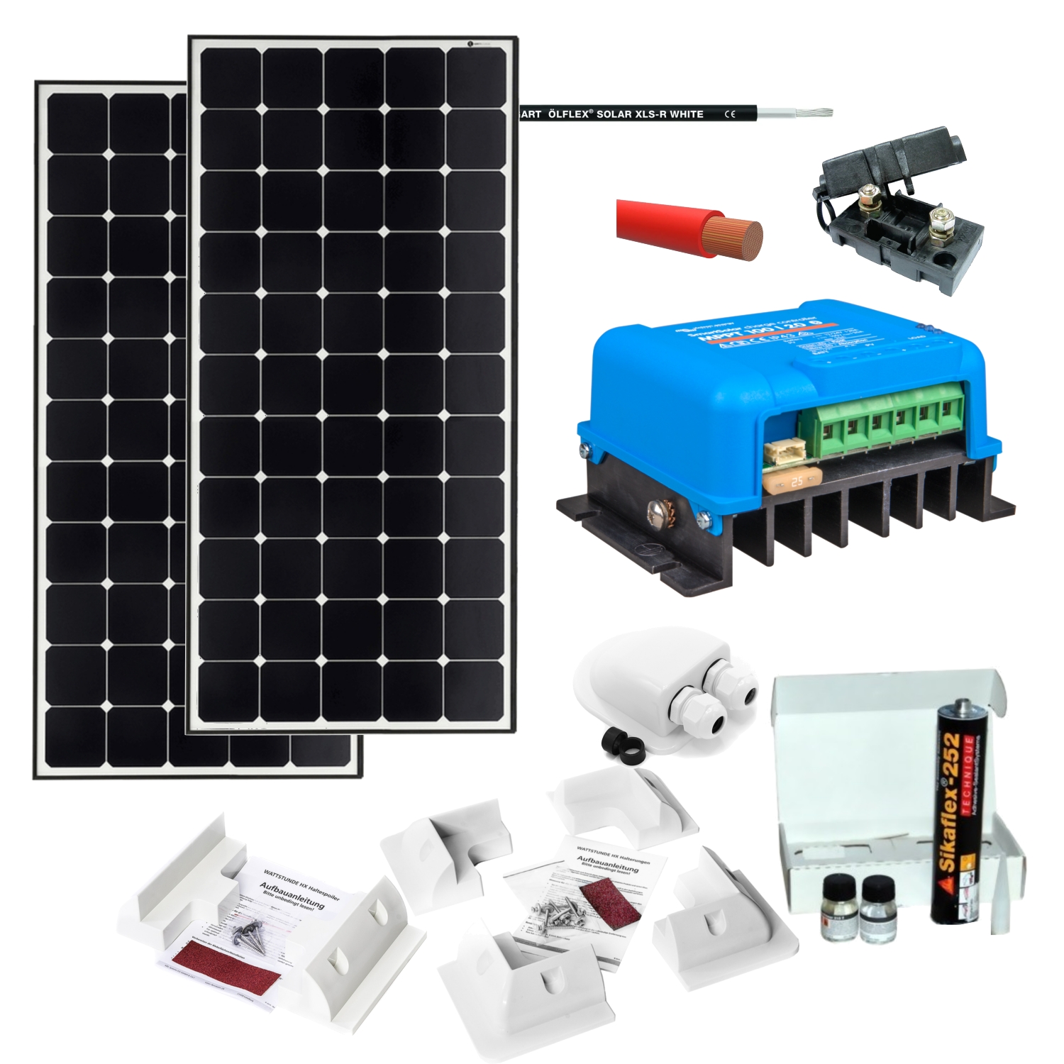 Solaranlage Komplettset 420W Sunpower-Module
