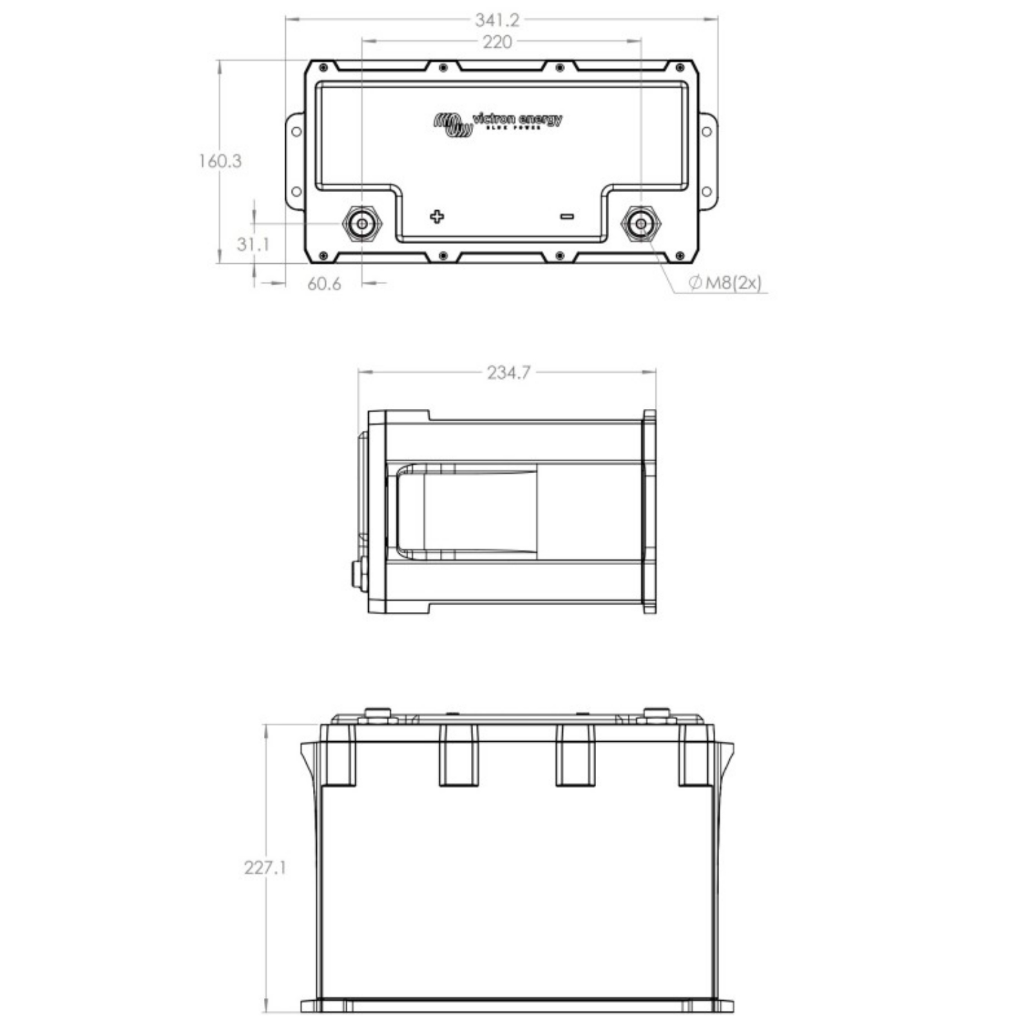 Victron Energy LiFePO4 Batterie 25.6V/100Ah - Smart NG
