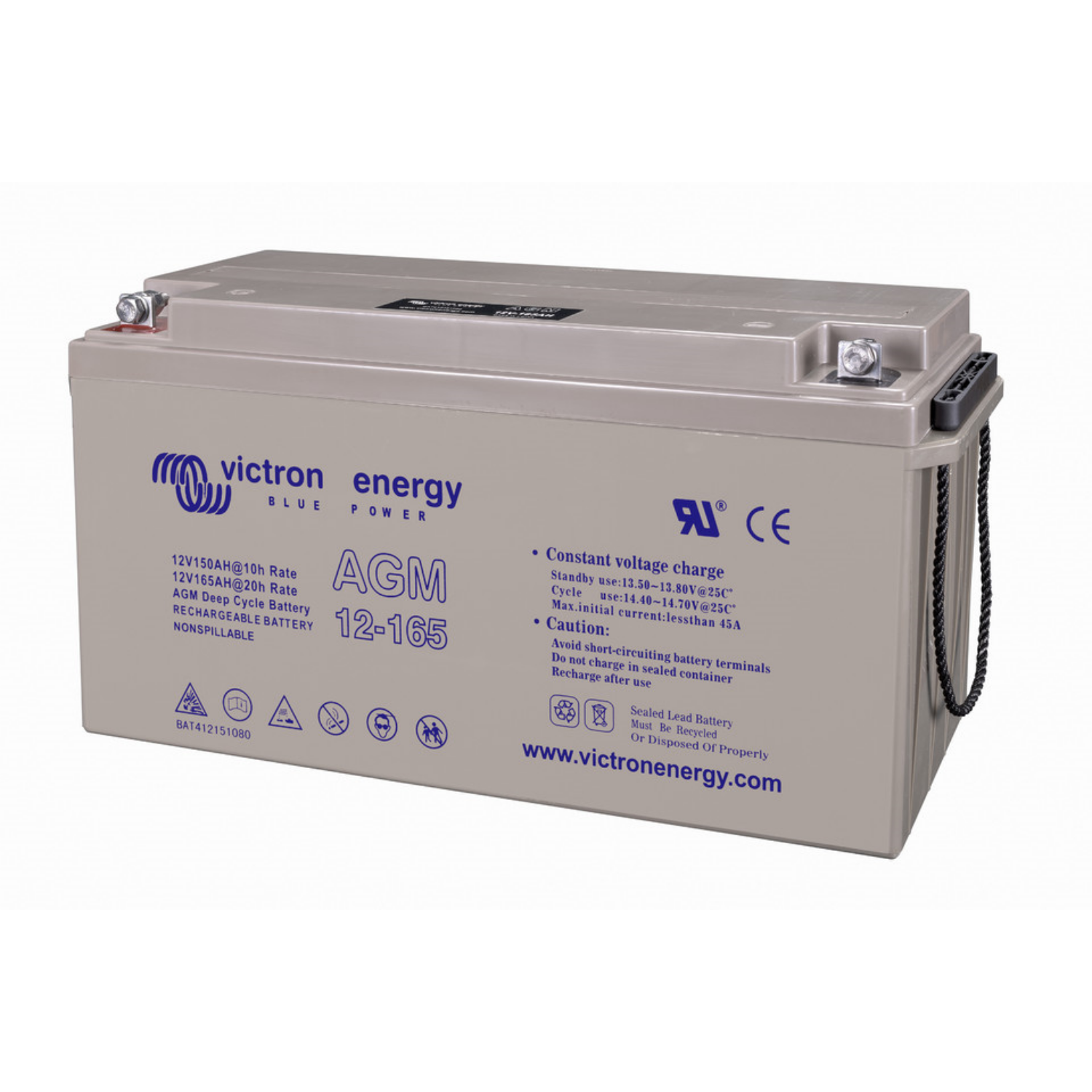Victron Energy, 12V/165Ah AGM Deep Cycle Batterie