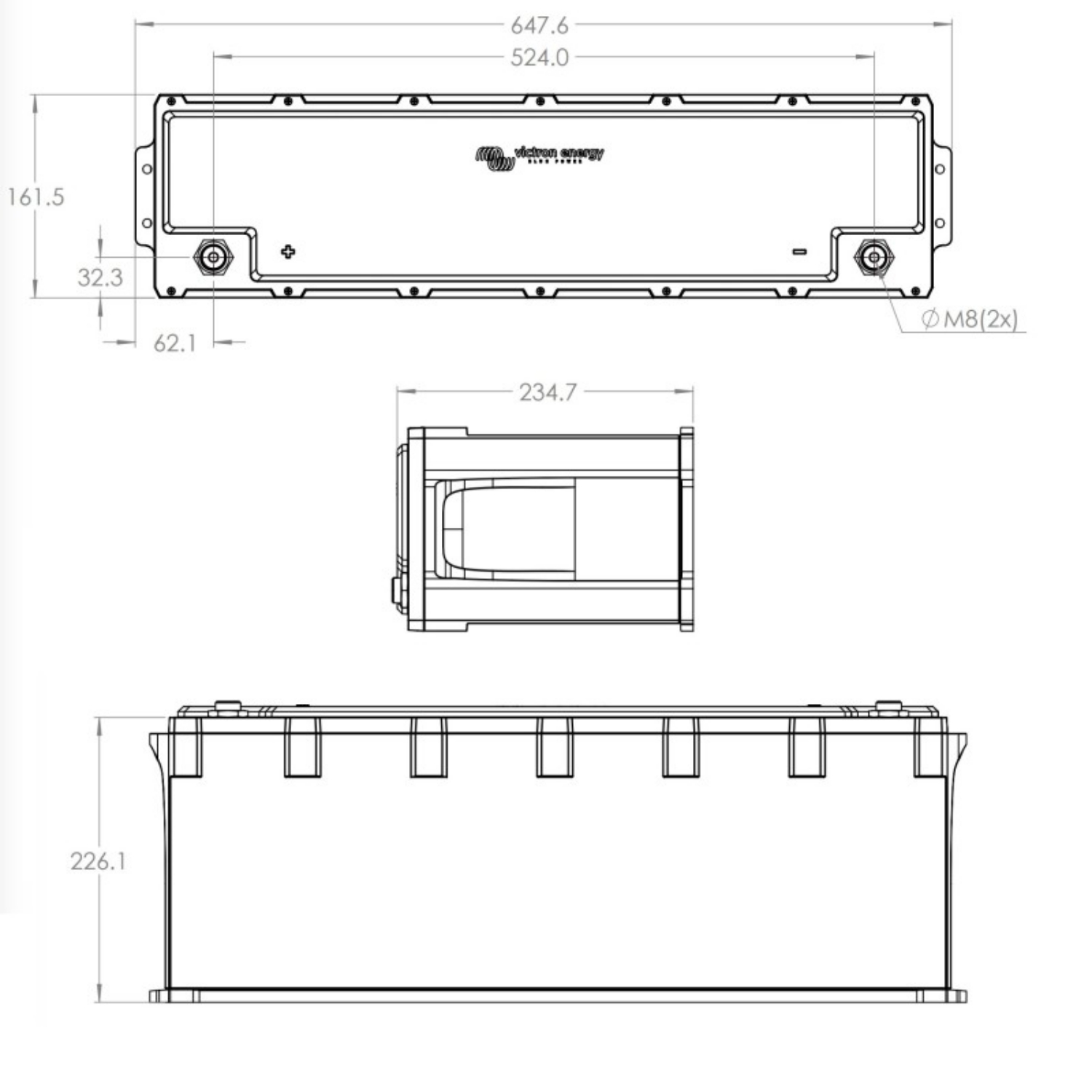 Victron Energy LiFePO4 Batterie 25.6V/200Ah - Smart NG