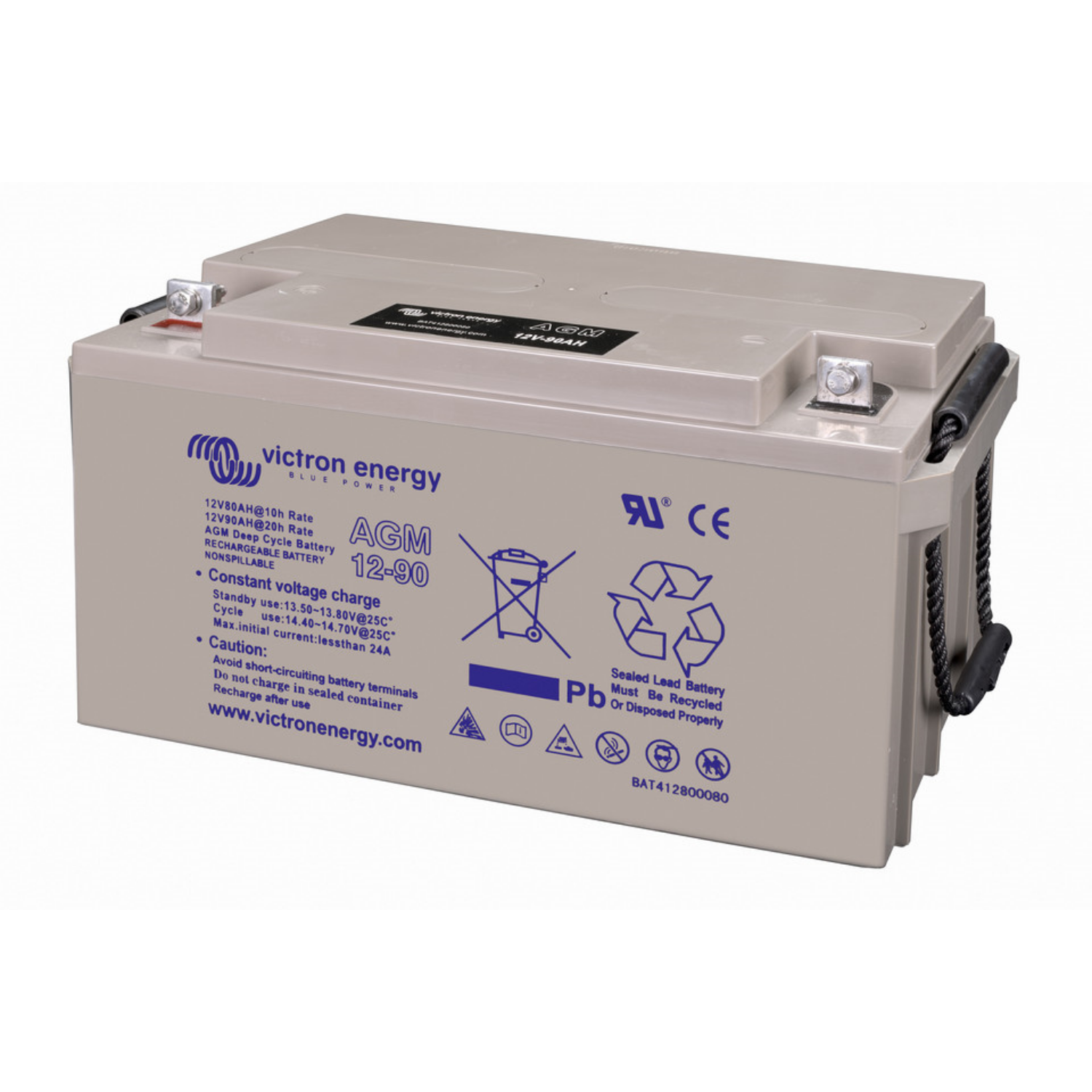 Victron Energy, 12V/90Ah AGM Deep Cycle Batterie